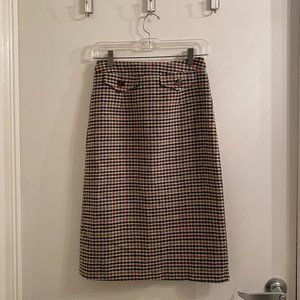 Plaid Midi/Pencil Skirt